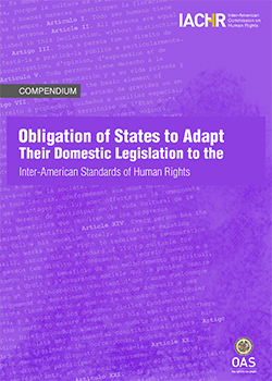 Compendium on the Obligation of States to Adapt Their Domestic Legislation to the Inter-American Standards of Human Rights