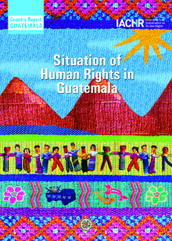 Situation of Human Rights in Guatemala